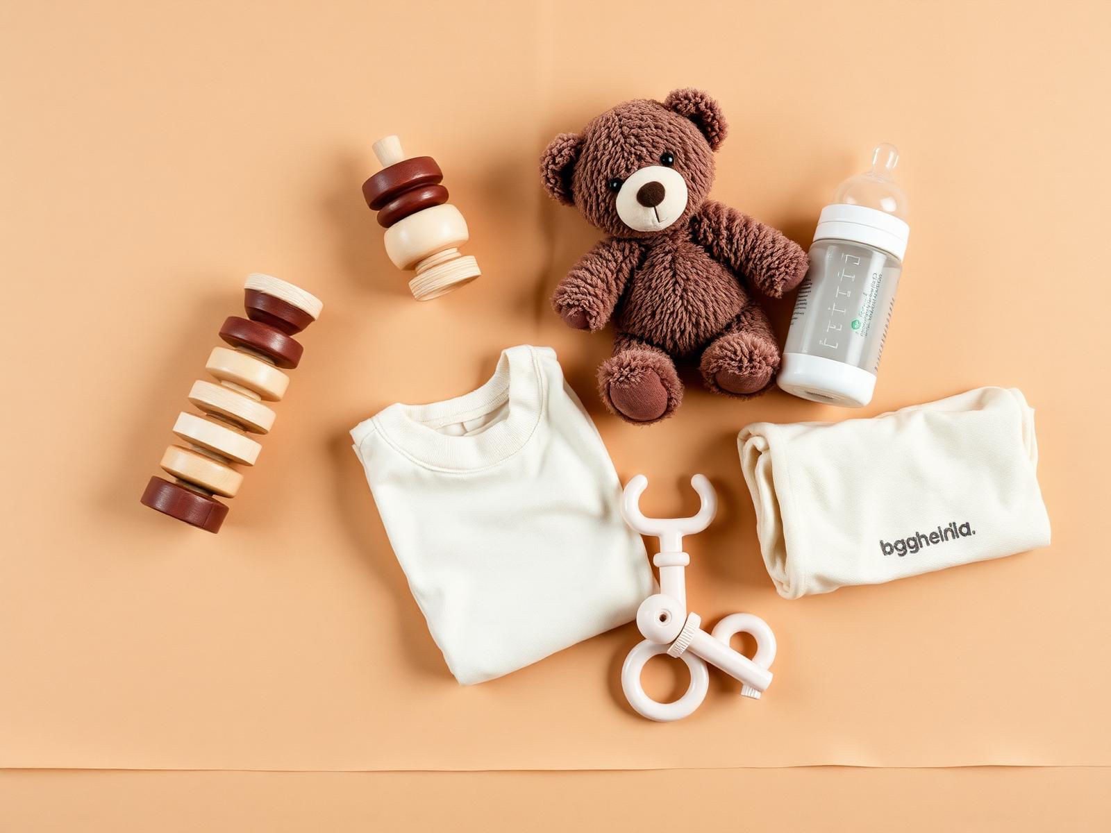 Toys & Baby Products — representative product flat-lay
